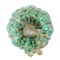 Glitzhome® Small Glitter Glass Pumpkin, Blue & Gold